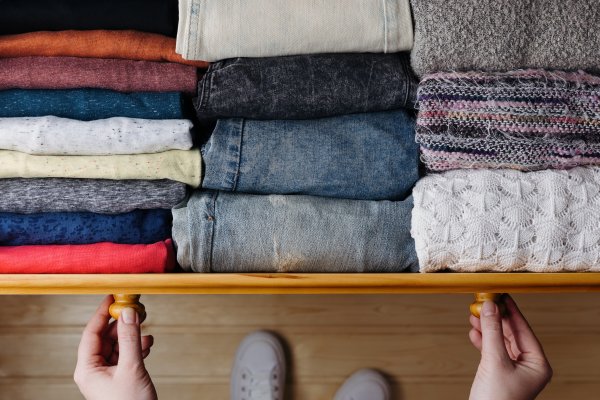 Folded clothes